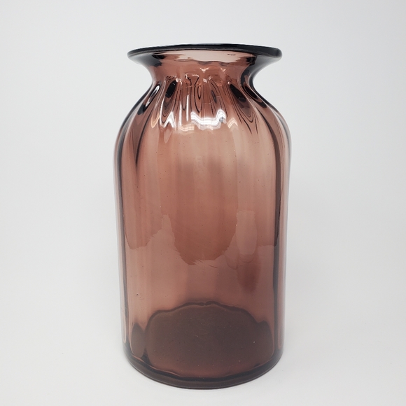 VTG Hand Blown Glass Amethyst Purple Large Vessel/Vase